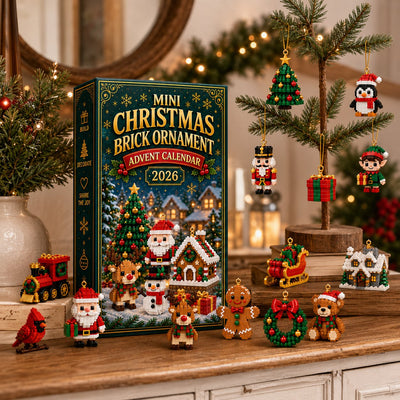 24-Day Christmas Brick Ornament Advent Calendar