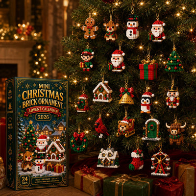 24-Day Christmas Brick Ornament Advent Calendar