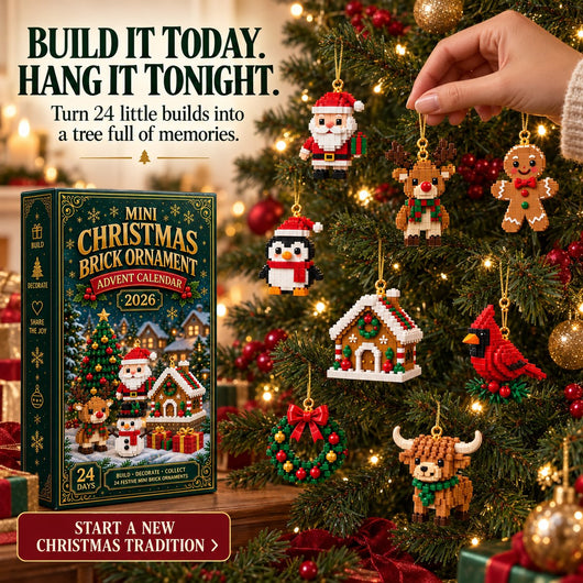 24-Day Christmas Brick Ornament Advent Calendar