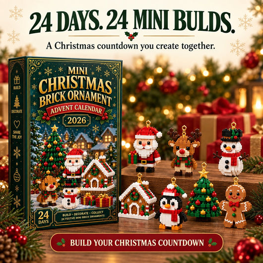 24-Day Christmas Brick Ornament Advent Calendar
