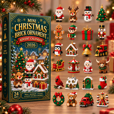 24-Day Christmas Brick Ornament Advent Calendar
